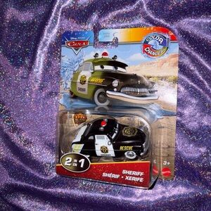 Disney Pixar Cars Sheriff Color Changers Race & Rescue  Collectible Car